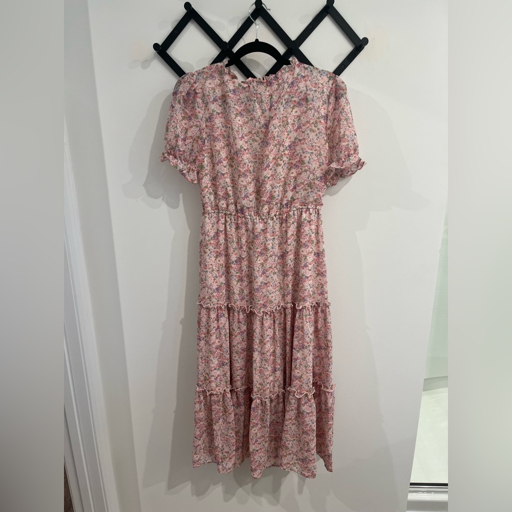 Pink Blush Floral Maternity Dress